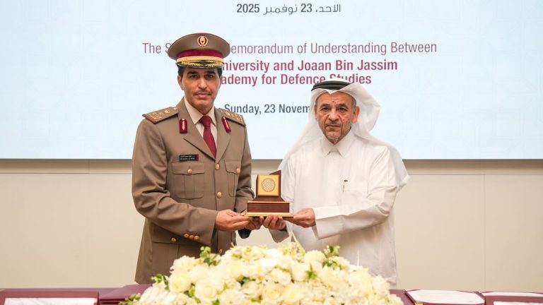 أكاديمية جوعان بن جاسم للدراسات الدفاعية توقّع مذكرة تفاهم مع جامعة قطر 2